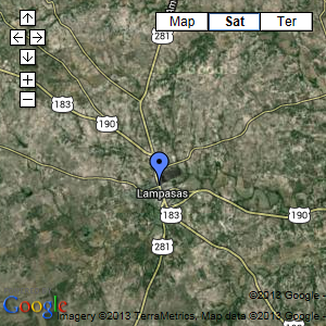 Lampasas Area Map